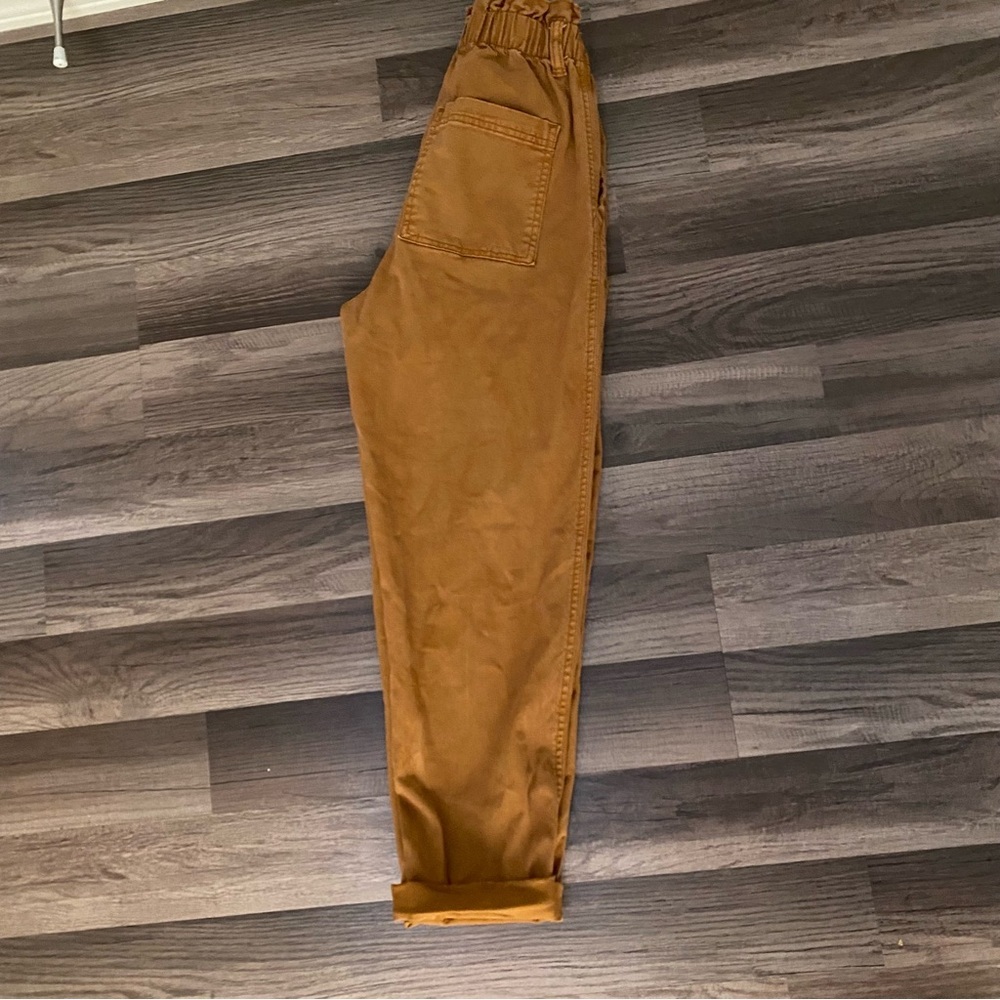 Stylish Brown High-Waisted Pants - Picture 3 of 7